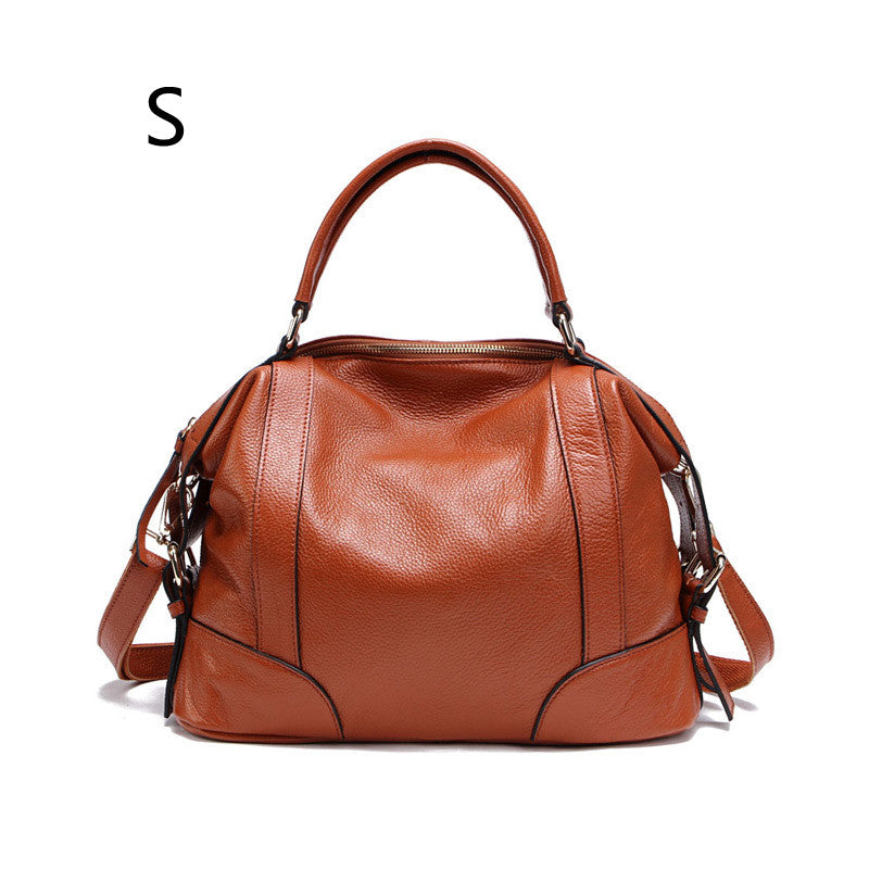 LW-C001-UUJ】European And American Leather Top Layer Cowhide Bag For Ladies