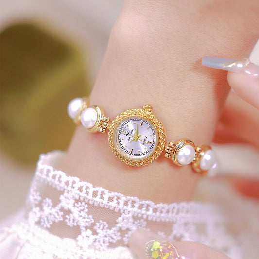 WW-C005-UUJ】Pearl Bracelet Watch Temperament Women's Watch