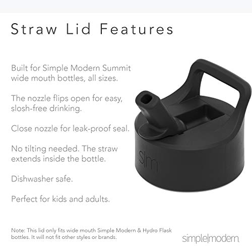 Simple Modern Kids Water Bottle with Straw Lid | Insulated Stainless Steel Reusable Tumbler for Toddlers, Boys | Summit Collection | 14oz, Under Construction