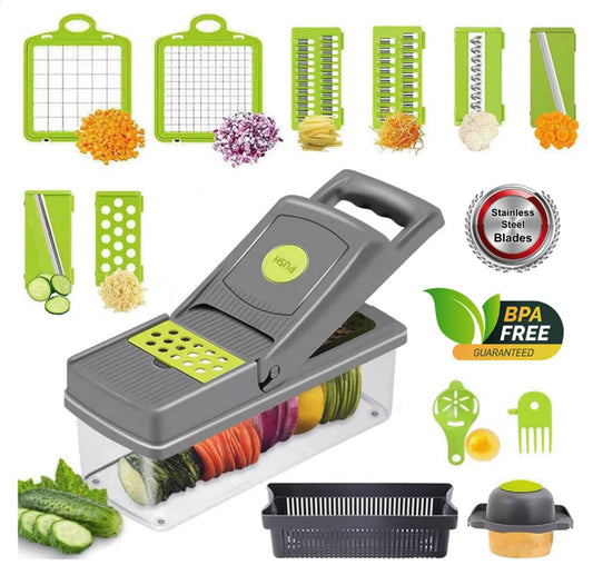 Lanino Multifunctional Manual Vegetable Cutter Fruit And Vegetable Chopper Onion Dicer Veggie Slicer Kitchen whole potato cutter best food chopper dicer multi cutter tool